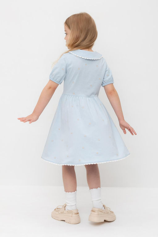 КР 5932-1/голубой,любимые ромашки к563 платье для дев - Crockid фото 3