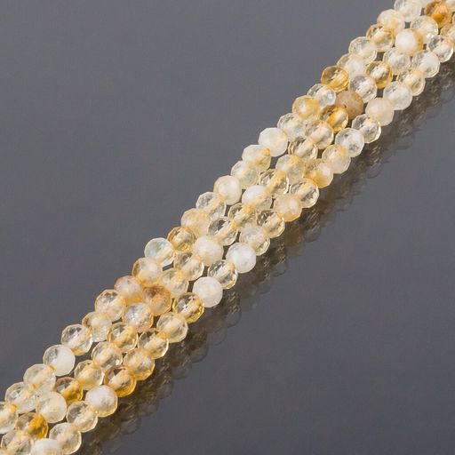 Бусины для украшений из Цитрина (98 бусин) 39 см