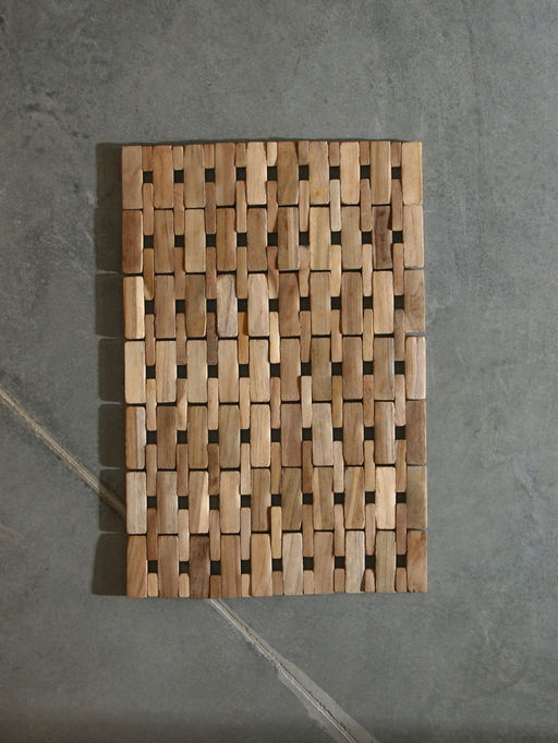 Коврик из тикового дерева, 40×30×0.7 см