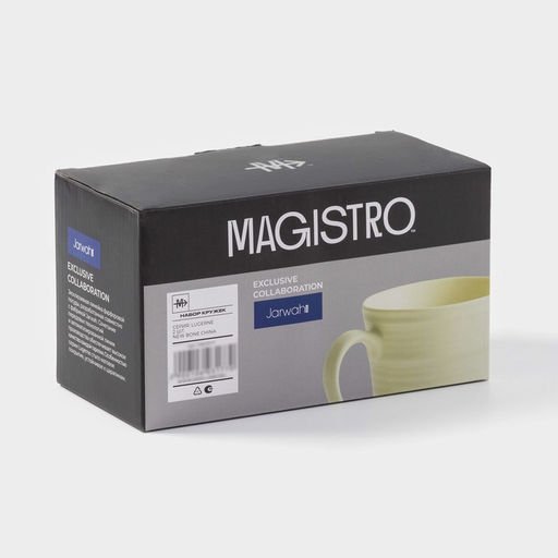 Набор кружек Magistro Jarwah Lugerne, 390 мл, 12.59.210.7 см, 2 шт., фарфор, молочный  фото 5