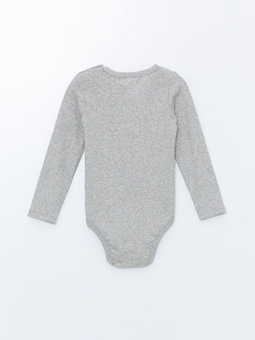 Bisiklet Yaka Bask?l? Erkek Bebek ??t??tl? Bodysuit 2li