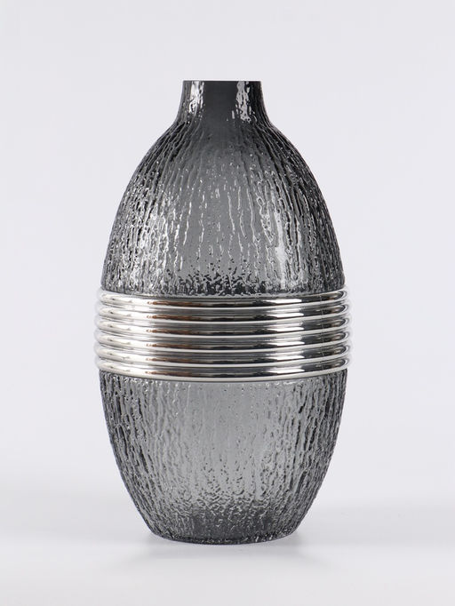 Ваза «Томмазо», 26.5×16 см, стекло, чёрная