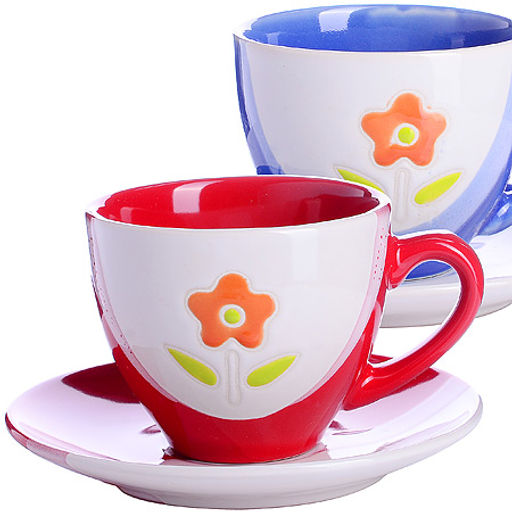 27326-3 Чайная пара 4пр 220 мл керам LR (х1)