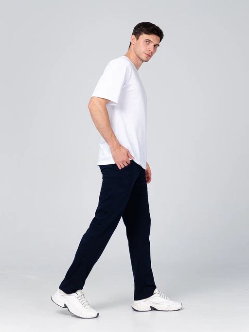 Брюки мужские кулирка (темно синий) - Lena basco фото 3