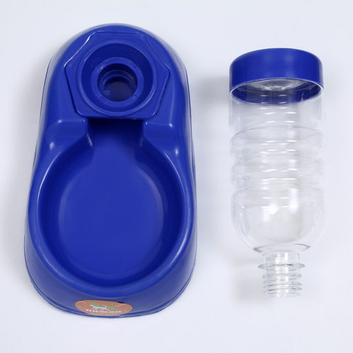 Автопоилка малая со съёмной бутылкой, 260 мл, синяя - Пижон фото 6