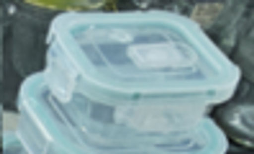 Контейнер квадратный крышка с клапаном 800 мл стекло / TW-800 /уп 36/