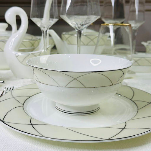 145-447 Набор из 6 салатников 15см PANDORA CREAM в под.уп.(х6)Костяной фарфор - Lenardi фото 3