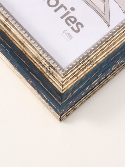 Фоторамка для фото 21×30 см «Любава», пластик, синий, (пластиковый экран)