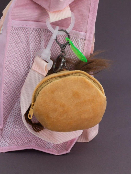 Плюшевый кошелек "Potato family", red