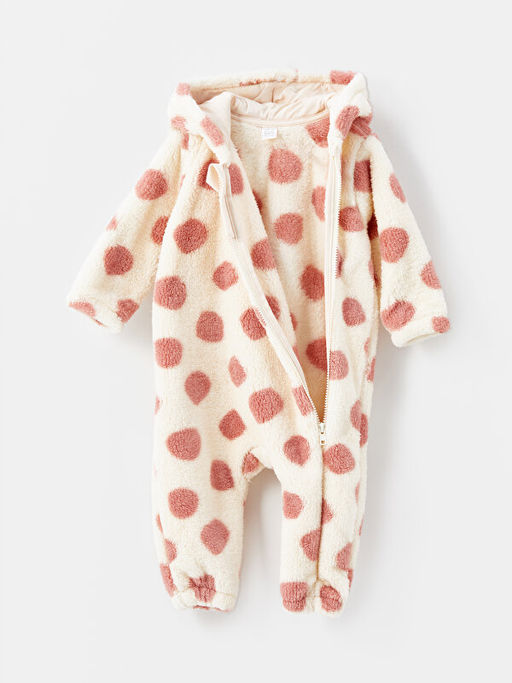 Kap??onlu Uzun Kollu Puantiyeli K?z Bebek Tulum - Waikiki фото 2