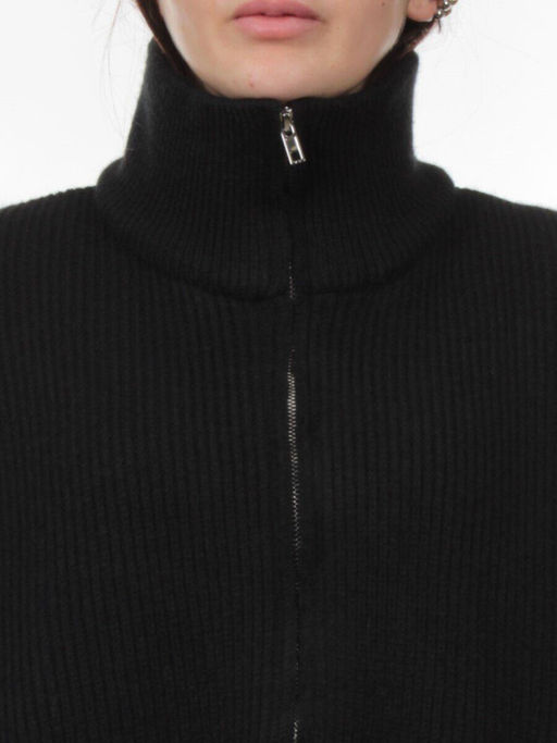 3155 BLACK Куртка-кардиган женская (90% хлопок, 10% синтепон) - Fashion фото 4