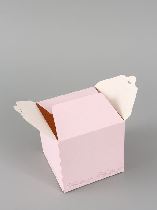 Цена за 10 шт. Коробка подарочная складная Only for you, 12×12×12 см