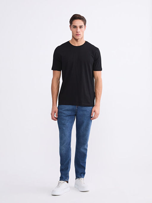 Bisiklet Yaka Penye Erkek Ti??rt