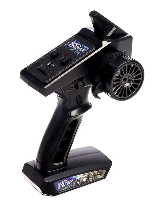 Машинка на пульте управления Rock Ranger, радиоуправление, работает от аккумулятора, полный привод, свет, 1:16 - Автоград фото 9