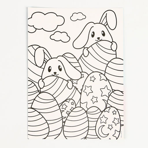 Цена за 2 шт. Аппликация жемчужными полубусинами «Пасха: зайка»