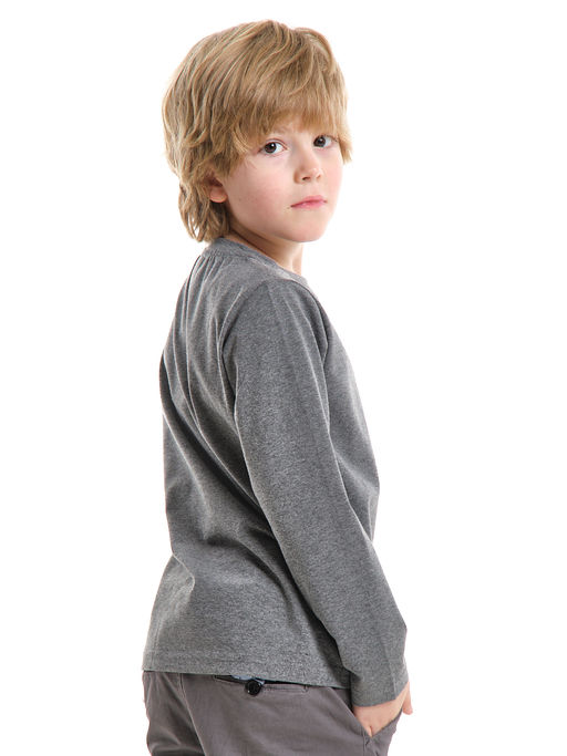 Лонгслив для мальчика с принтом UD 7760 граф.меланж - Mini maxi фото 2