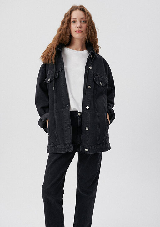 Lexa 90lar Antrasit Jean Ceket