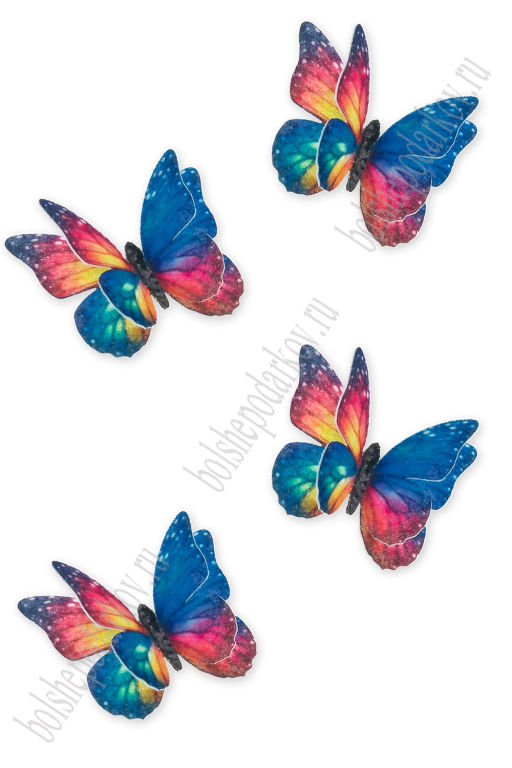 Лазерная вырубка из фетра "Бабочка" 5 см (10 шт) №27