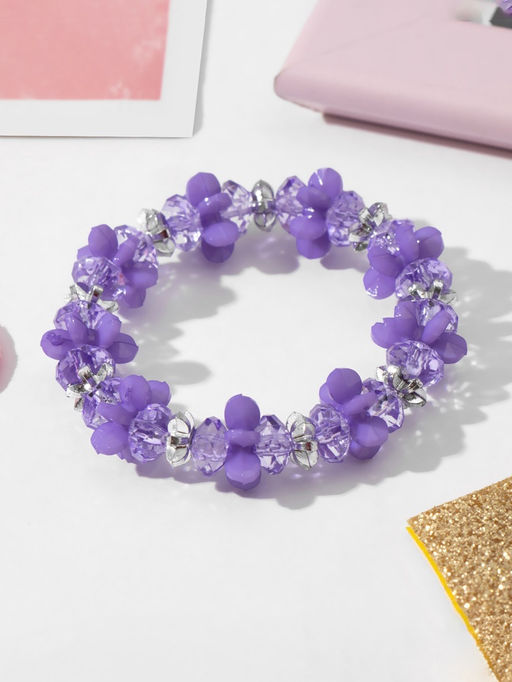 Цена за 2 шт. Браслет детский «Выбражулька» карусель, фиолетовый