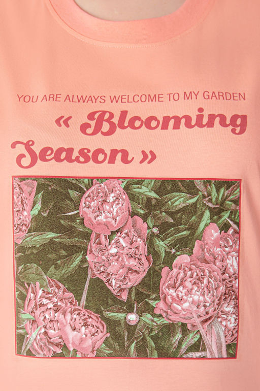 Арт. 3-1153 Футболка женская 50-58 (5 шт) Цвет:лососевый - Калинка фото 7