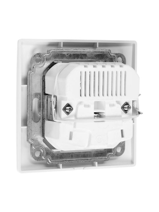 Розетка одноместная с 2×USB TANGO, 16 А, 250 В, IP 20, с заземлением, белая