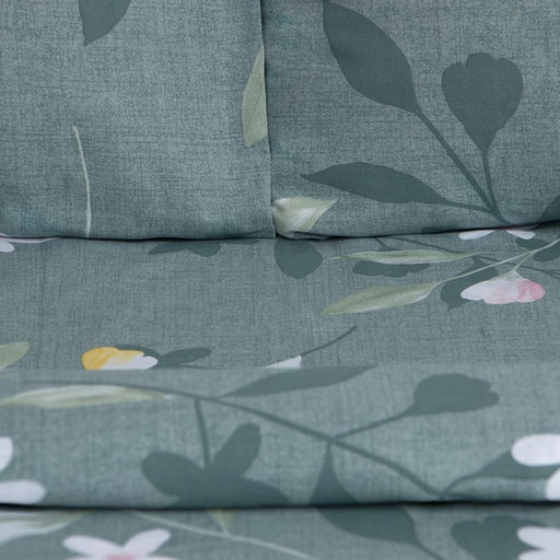 Постельное бельё Этель 2 сп Green Day 175х215см,200х220см,50х70см-2 шт, поплин,125 г/м2  фото 2