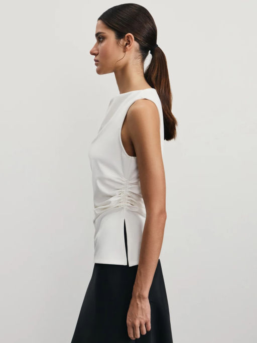 Асимметричный топ из вискозы / Zarina  фото 5