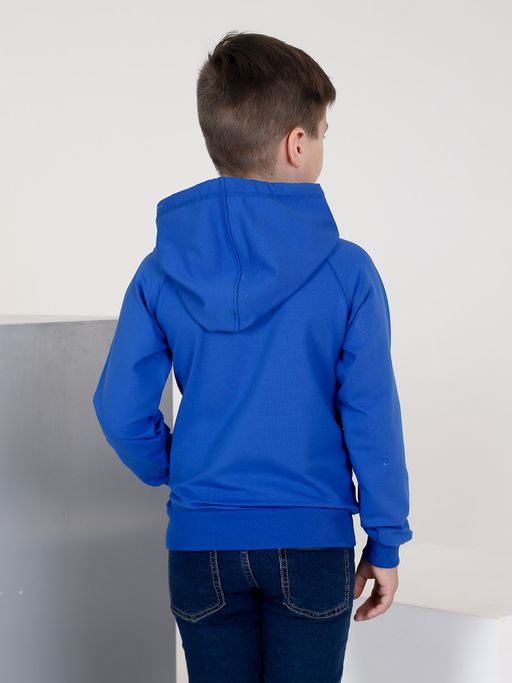 Детская толстовка синяя (номер 4) - Милаша фото 3