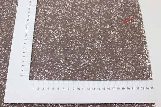 Теплый хлопок Надия цв.коричнево-лиловый винтаж, ш.1.5м, хлопок-100%, 160гр/м.кв - Купава фото 6