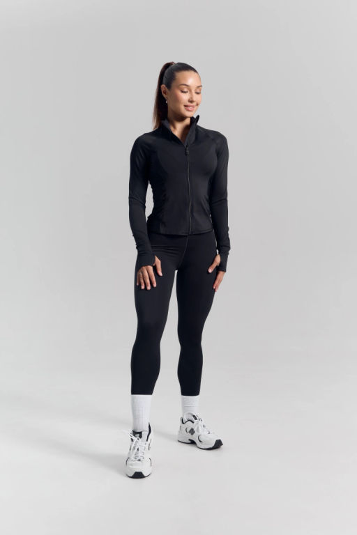 Рашгард Basic Black черный с длинным рукавом