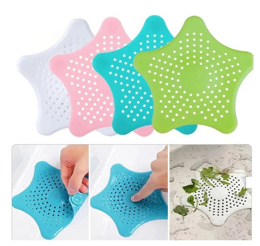 Ситечко для ванной Улавливатель волос 15х15см Цвет в ассортименте DH34-121 (МультиДом)  фото 4