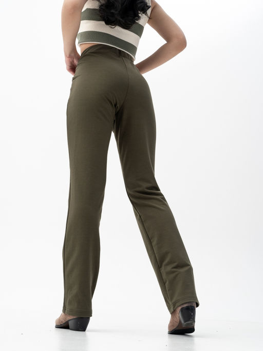 Брюки футер 2-х нитка,хаки - Binita фото 8
