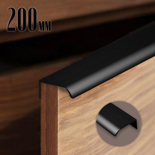 Цена за 2 шт. Ручка торцевая CAPPIO RT002BL, L=200 мм, м/о 160 мм, цвет черный