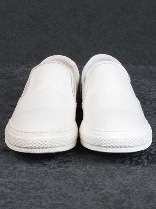 03-A69870-11-2 WHITE Полуботинки спортивные мужские (натуральная кожа)