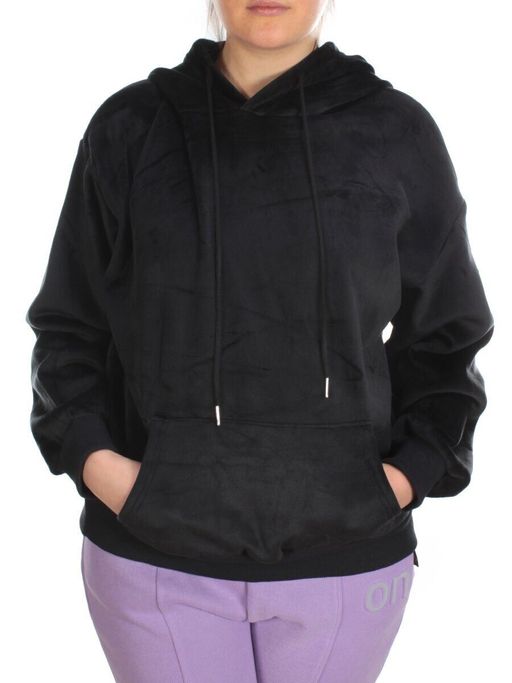 7004-7 BLACK Худи женское на флисе