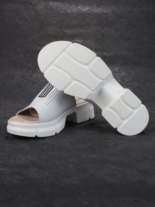 08-PED123-1 WHITE Босоножки женские (натуральная кожа)