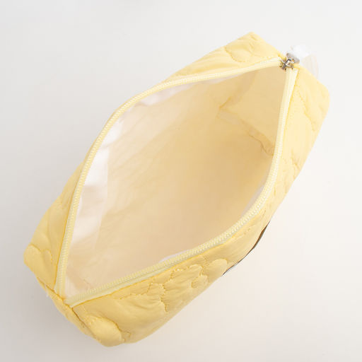 Косметичка на молнии простая, со стёжкой Цветы, жёлтая - Simaland фото 4