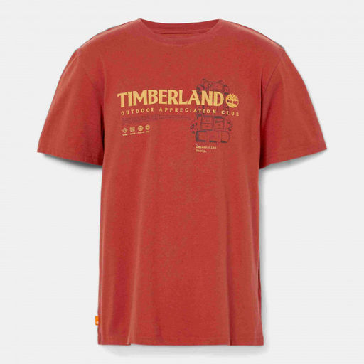 Мужская футболка Timberland T-Shirt Graphic оранжевая фото 4
