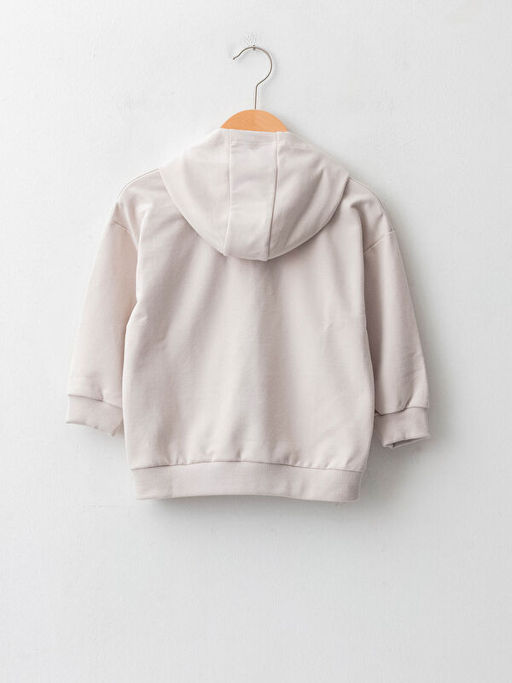 Kap??onlu Uzun Kollu Pamuklu Erkek Bebek Fermuarl? Sweatshirt - Waikiki фото 2