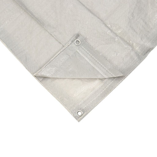 Тент защитный, 3×2 м, плотность 60 г/м², УФ, люверсы шаг 1 м, тарпаулин, серый