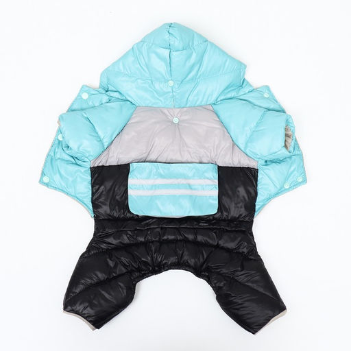 Комбинезон Анорак светоотражающий, размер 16 (ДС 36, ОГ 46, ОШ 35 см), чёрно-голубой - Simaland фото 11