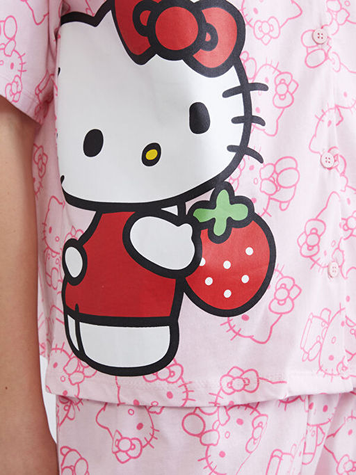 Hello Kitty Bask?l? Kad?n Pijama Tak?m