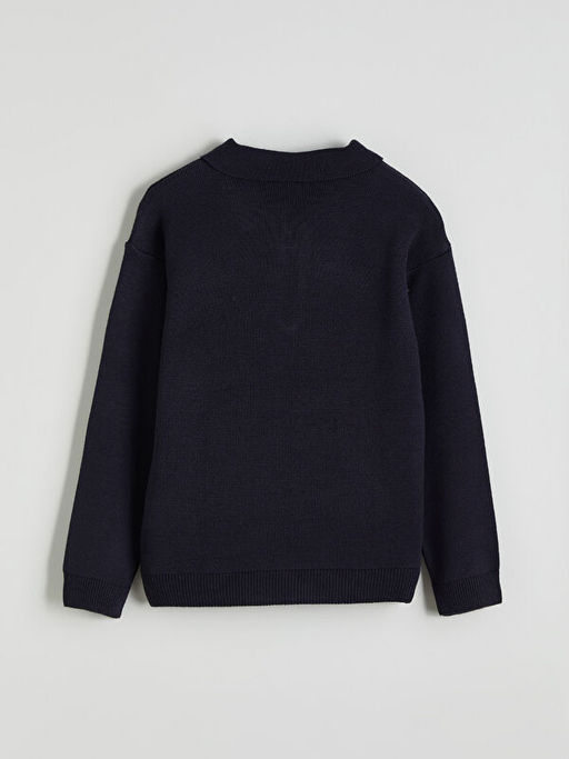 Polo Yaka Erkek ?ocuk Triko Kazak