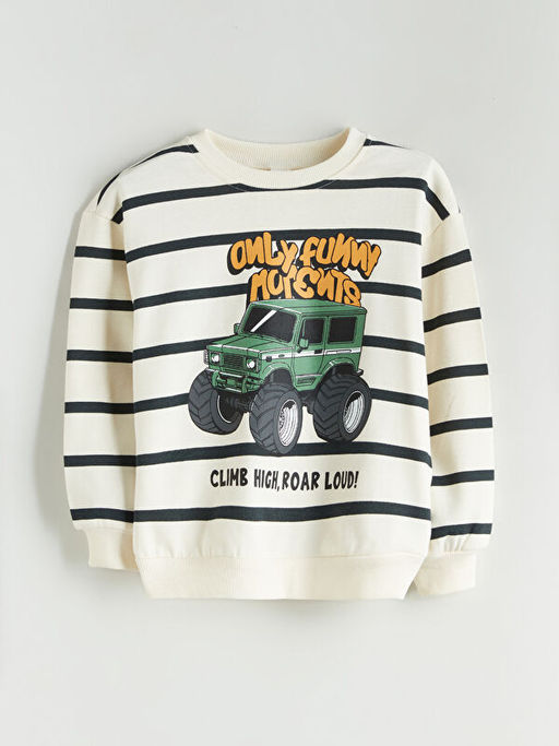 Bisiklet Yaka Erkek ?ocuk Sweatshirt ve E?ofman Alt