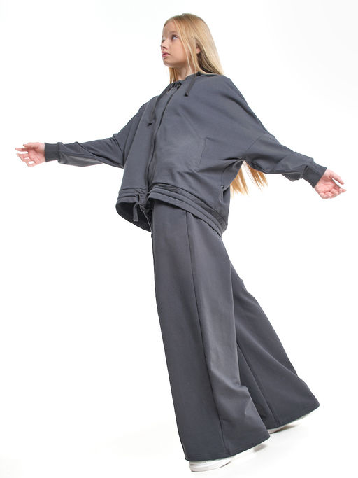 Брюки для девочки 22-7665 графит - Mini maxi фото 12