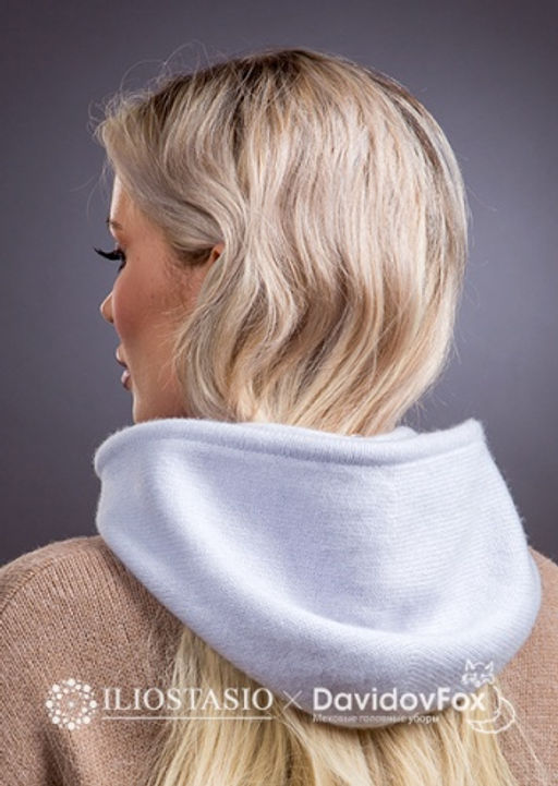 Капор кашемир светло-голубой