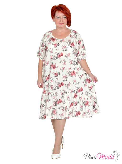 Платье Модель №1253 размеры 44-84 - Plusmoda фото 5