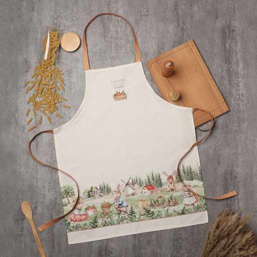 Фартук Этель Кроличья ферма 60х70см, 100% хл, саржа 190 г/м2  фото 5