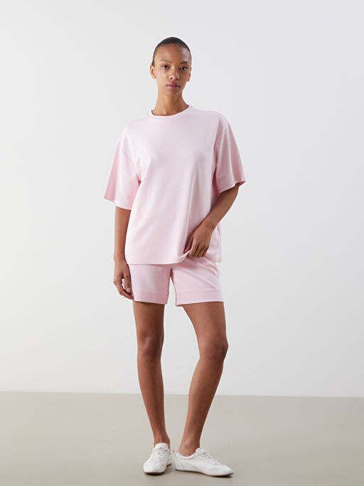 Bisiklet Yaka Oversize Kad?n Ti??rt