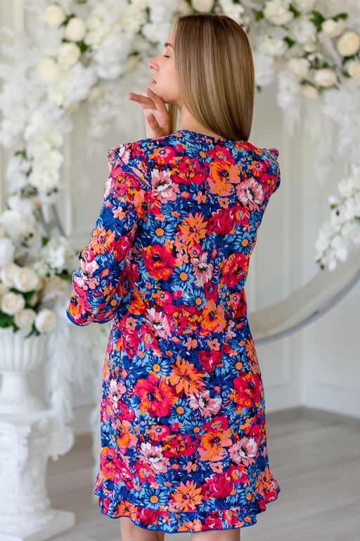 Платье женское из кулирки Мэри оранжевый - Амадэль фото 5